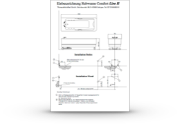 Einbauzeichnung TR Stationswanne Ecoline 2 - Typ TR 650