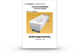 Bedienungsanleitung TR Hubwanne Comfrotline 2 – Typ 921