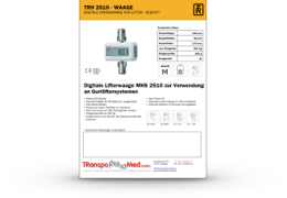 Prospekt Lifterwaage - Typ MHS 2510