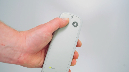 Handbedienung für Höhenverstellung