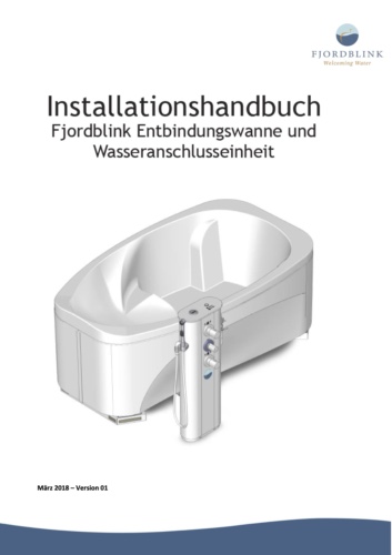 Installationshandbuch Geburtwanne Fjordblink Milieu