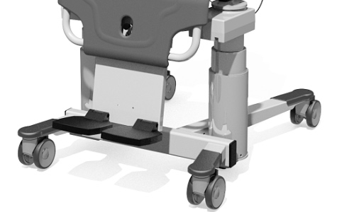 Sicherheits Fahrgestell TR Elektro Duschstuhl TR 1000