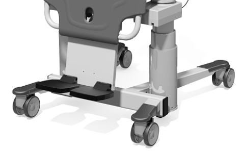 Fussstützen TR Elektro Duschstuhl TR 1000